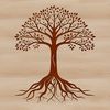 SVG Tree Illustration for Digital Projects A detailed illustration of a tree, suitable for use in digital art projects.