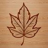 Detailed Natural Leaf Graphic An illustration of a single leaf with intricate details, suitable for vector design projects.