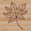 Nature-Inspired Vector Art Design A detailed illustration of a single leaf with veins and edges, suitable for vector art projects.