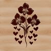 Beautiful White Orchid Illustration A detailed illustration of a single white orchid flower with intricate petals and center, suitable for vector art designs.