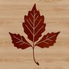Realistic Leaf SVG Design A vector representation of a natural leaf shape with realistic texture.