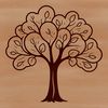 Whimsical Nature Scene Vector Illustration Illustrative vector graphic of a tree in various environments.