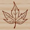 Green Leaf Silhouette Icon A stylized illustration of a single green leaf with veins, suitable for digital use in graphic design projects.