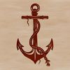 Geometric Anchor Design Vector Art Nautical anchor design with clean lines and geometric shapes.