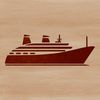 Relaxing Sea Cruise Vessel A sleek nautical vessel sailing on calm waters, designed for relaxation and leisure.