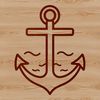 Anchor Design SVG Icon A simple nautical anchor design in vector format.