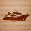 Nautical Luxury Cruise Ship Design Vector design concept featuring a luxurious cruise ship at sea.