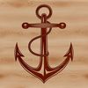Anchor silhouettes for use as clip art or stencil designs.