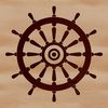 Simple Cruise Ship Design Vector A simple nautical-themed vector illustration of a cruise ship's wheel, suitable for various design applications.