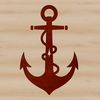 Free Vector Anchor Clip Art A simple silhouette anchor design for vector art projects.