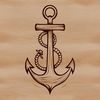 Nautical Anchor Symbol in SVG Format A nautical anchor design in a vector format.