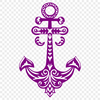 A set of anchor illustrations in various styles and orientations, suitable for use as vector art.