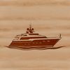 Free Vector Boat Illustration A stylized illustration of a sleek boat with a sail, perfect for vector art projects.