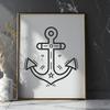 Stunning Anchor - Laser Engraver SVG