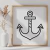 Anchor Vector Image In DXF File Format For Free Download