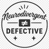 Bold and Beautiful Neurodiverse Quote Artwork Neurodiverse quotes in a simple, bold font, perfect for DIY projects and personal use.