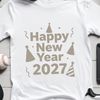 New Year 2027 SVG Vector Design Silhouette