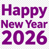 Illustrative graphic representing the start of the new year 2026, suitable for commercial or personal use as a vector design.