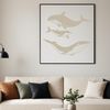 Intricate Whale Silhouette Artwork A detailed vector illustration of a whale with intricate features suitable for cutting machines or laser engraving.