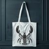 Stylized Seafood Design Vector A stylized digital illustration of a lobster, a type of sea creature commonly found in coastal waters.