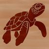 An illustration of a sea turtle in its natural habitat.