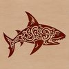 A detailed illustration of a shark, a wild sea creature, suitable for vector art designs.