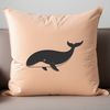 Whales depicted in a minimalist SVG design for cutting machines and laser engraving.