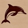 Marine Mammal Icon in SVG Format An SVG representation of a marine mammal commonly found in wild waters.