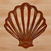 Seaside Illustration A detailed illustration of a seashell with intricate design.