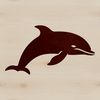 Free Dolphin Clipart and Graphics A detailed illustration of a dolphin in a vector format, suitable for various uses.