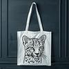 Wild ocelot portrait designed as a high-quality digital graphic.