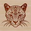 Ocelot Head Illustration A detailed illustration of an ocelot's head, highlighting its distinctive features.