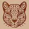 An illustration of a wild animal, specifically a big cat species called the ocelot.