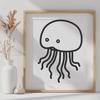 Beautiful Octopus In SVG & PNG