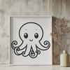 Octopus Design In SVG File Format For Free Download