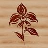 A high-resolution vector illustration of a delicate orchid flower, suitable for various design applications.