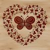 Ornate Butterfly Vector Graphic A colorful, ornate illustration of a butterfly with intricate details, suitable for gardening and decorative purposes.