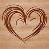 Ornate heart shape with intricate design, suitable for vector art and graphic design projects.