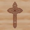 A detailed, traditional-style crucifix design suitable for various applications.
