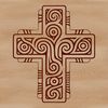 Detailed Religious Cross SVG A detailed, ornate cross with intricate designs, commonly used in religious settings.