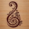 Beautiful Paisley Shape Design An intricate paisley embellishment available in various digital file formats including SVG and PDF.