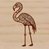 Vibrant Flamingo Design An ornate design featuring a single flamingo with bold lines and vibrant coloration.