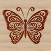 Detailed Insect Vector Art Design A colorful illustration of a butterfly with intricate details, suitable for vector art designs.