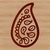 Intricate Ornate Design Motif A classic ornate paisley motif with intricate lines and shapes, suitable for various design applications.