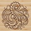 Stylized Paisley Clip Art SVG A stylized Paisley pattern with ornate shapes and intricate details.