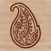 Free Vector Embellishment Shapes An ornate paisley shape, designed as vector art for digital use.