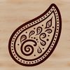 Elegant Paisley Motif SVG Design Element An elegant vector design element featuring a classic paisley motif in SVG format.