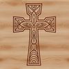 Jesus Christ Crucifix Design A traditional ornate Christian cross with a figure of Jesus Christ.