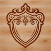 A decorative shield design featuring ornate details, suitable for vector art projects.