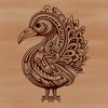 Colorful Farm Animal Vector Design An SVG vector art design featuring a colorful farm animal turkey.